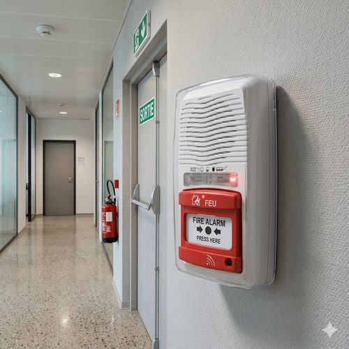 Alarme incendie autonome à pile 9V type radio AFNOR SNS 32 001 NFS 61 936