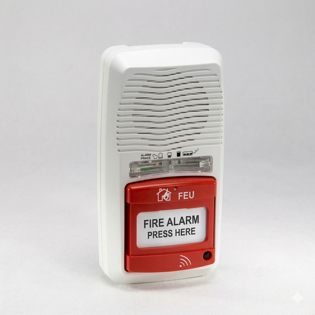 Alarme incendie autonome à pile 9V type radio AFNOR SNS 32 001 NFS 61 936